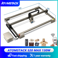 ATOMSTACK A20 S20 MAX 130W Laser Cutting Machine with Air Assist CNC Wood Acrylic Cutting Granite Engraving Machines