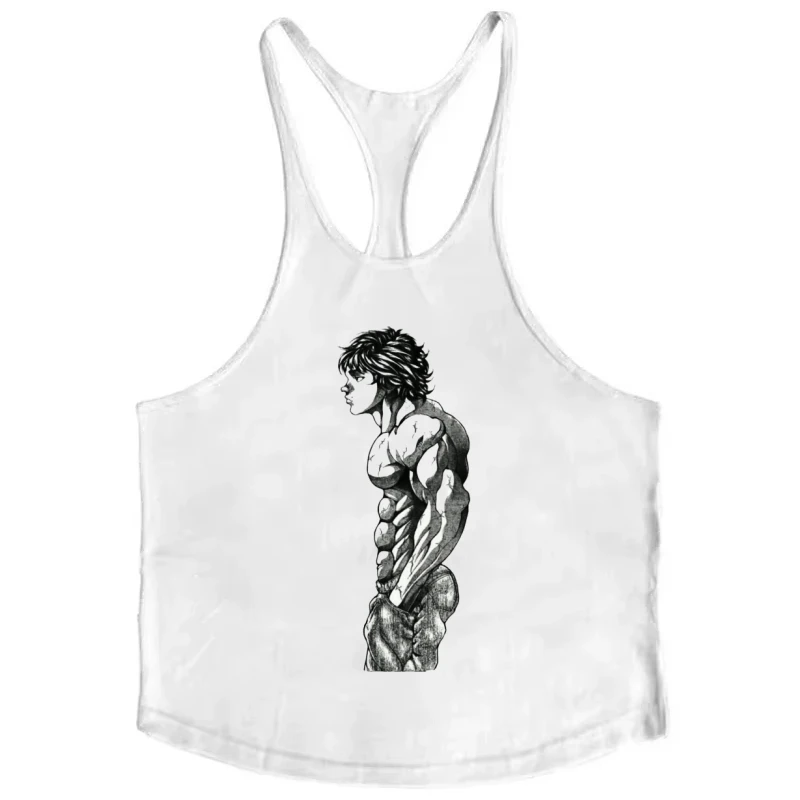 Men's Sleeveless Stringer Tank - Cut Strap Gym Workout Vest for Bodybuilding & Fitness