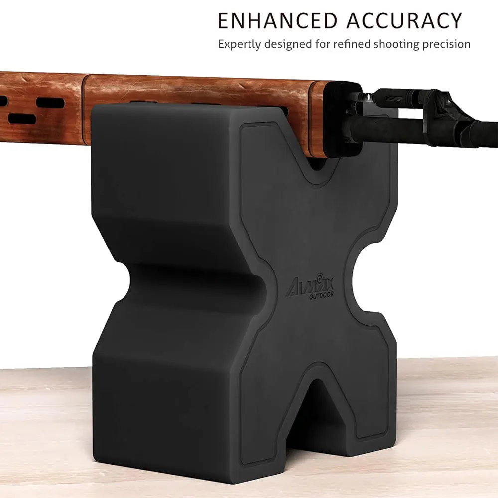 Tactical X-Block Gun Rack EVA Gun Rest Shooting Stand Universal Gun Bench Rest with Anti-Slip Rubber Pad for Pistol Rifle view 6