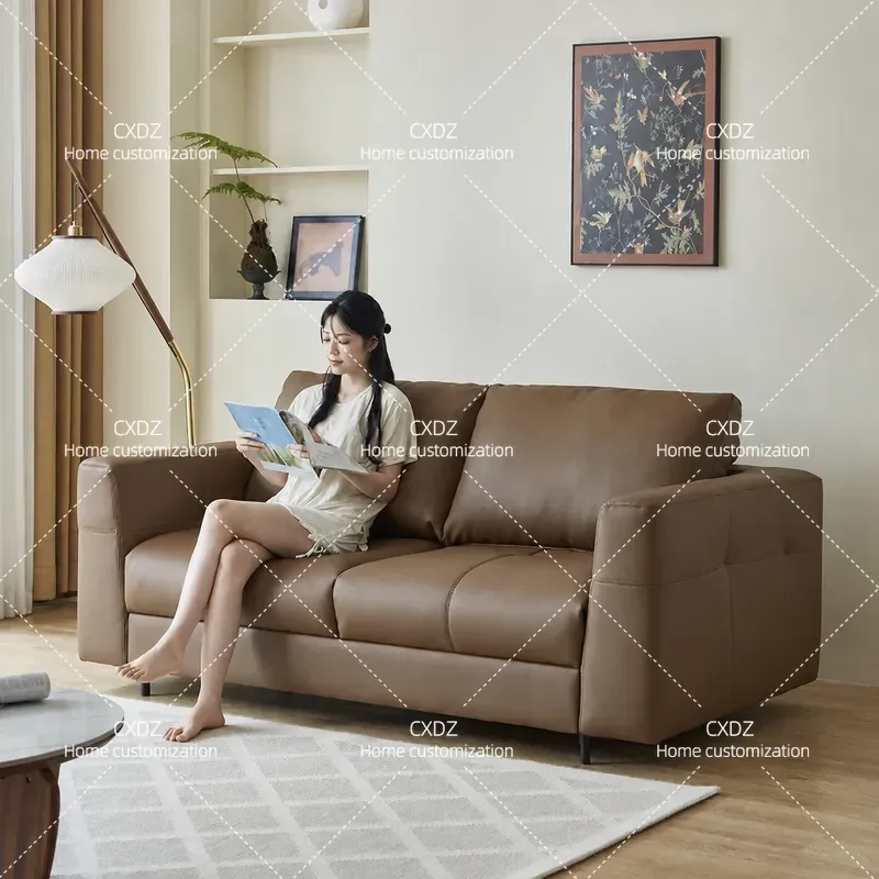 Living room light luxury double armrests three-person sofa bed small apartment Nordic simple folding sofa bed dual-purpose
