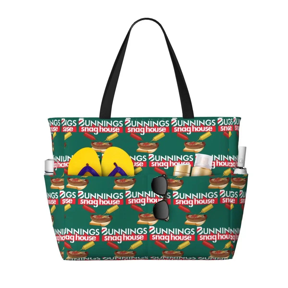 Bunnings Snaghouse Beach Tote Bag Sport Gym Yoga Duffle Large Tote Bag Women Travel Bag Fitness bag