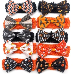 30/50pcs Halloween Dog Acccessories Dog Bow Tie Bulk Dog Collar Small Middle Large Dog Pet Supplies Dog Fashion Accessoreis Bows