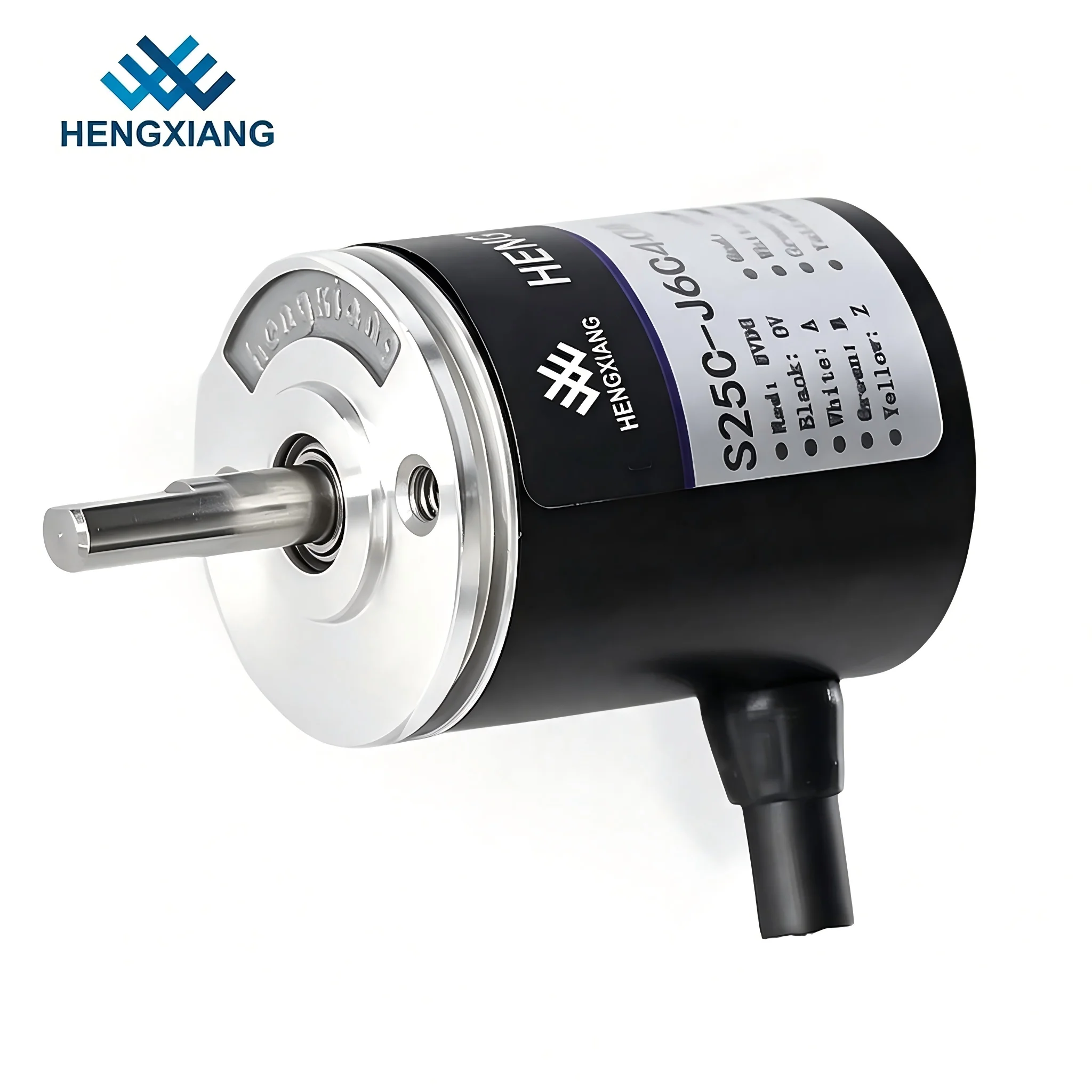 S25 Miniature Incremental Rotary Encoder 15mm 4mm Solid Shaft 2500PPR Optical for Industrial Automation Servo Motor
