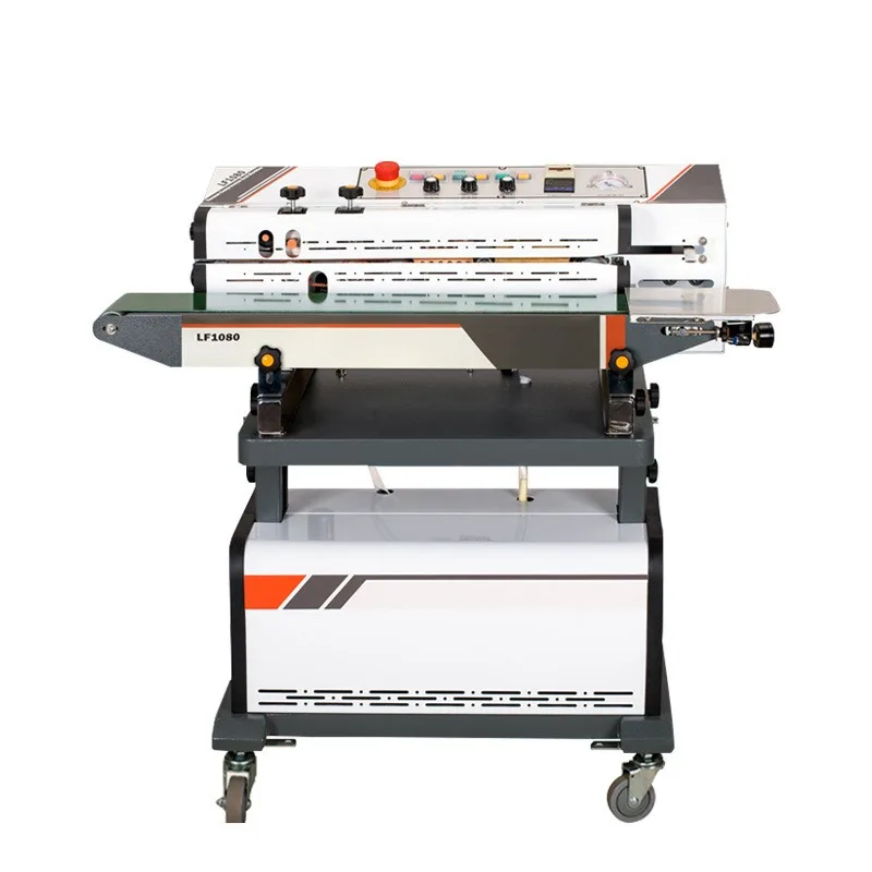 LF1080 Export Type Continuous Vacuum Extraction Inflatable Packaging Nitrogen Filled Food Mask Sealing Machine