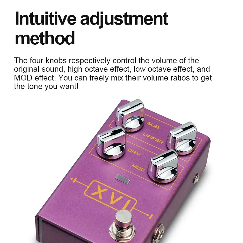 Mini Effects High Octave Adjustment Electric Guitar Effects Low Octave Adjustment Guitar Effects