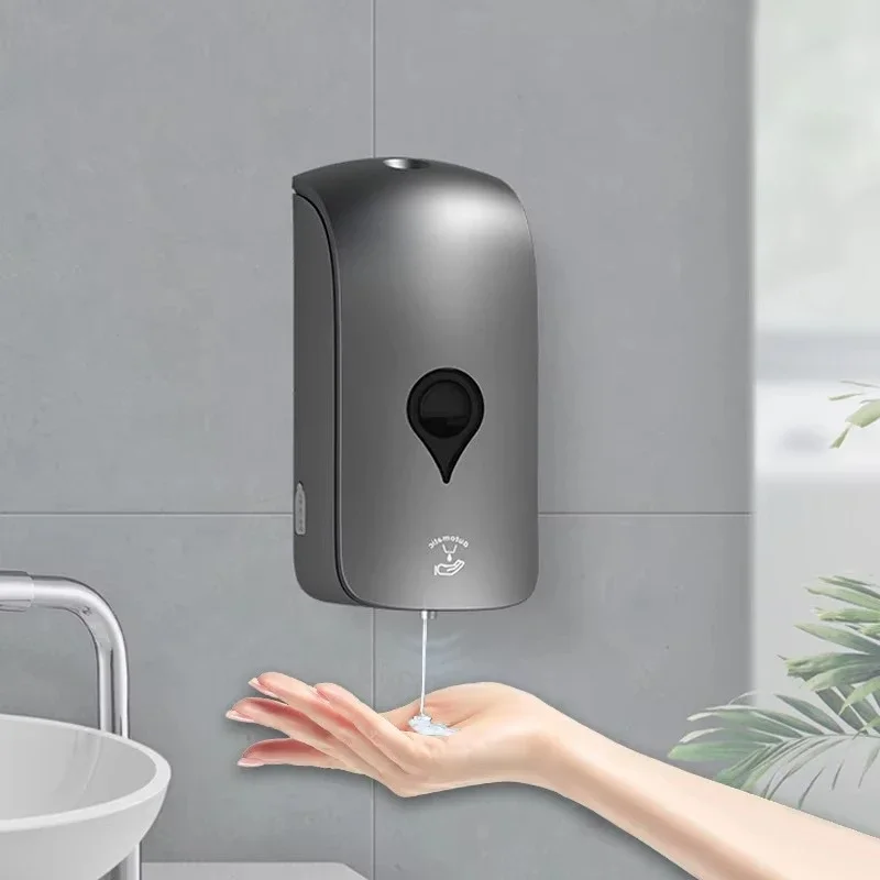 Plastic refillable 1000ml wall-mounted contactless automatic liquid foam soap dispenser