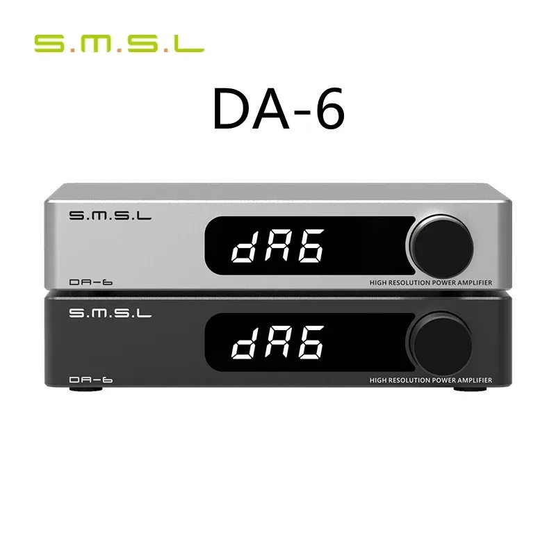 

SMSL DA-6 Power Amplifier Mini High Resolution DA6 Amp 70W*2 with Remote Control Hifi Music AMP