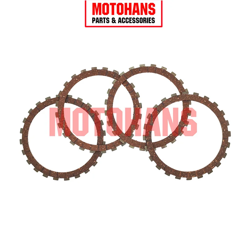 MOTORCYCLE PARTS CLUTCH FRICTION PLATE 4PCS 24 TEETH MOTORCYCLE ACCESSORIES FOR BAJAJ DISCOVER125 DISCOVER135