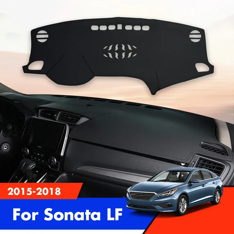 

Коврики для приборной панели автомобиля, чехлы для Hyundai Sonata 2018 2017 2016 2015, защитный козырек от солнца, Инструкция, аксессуары для панели, украшение деталей