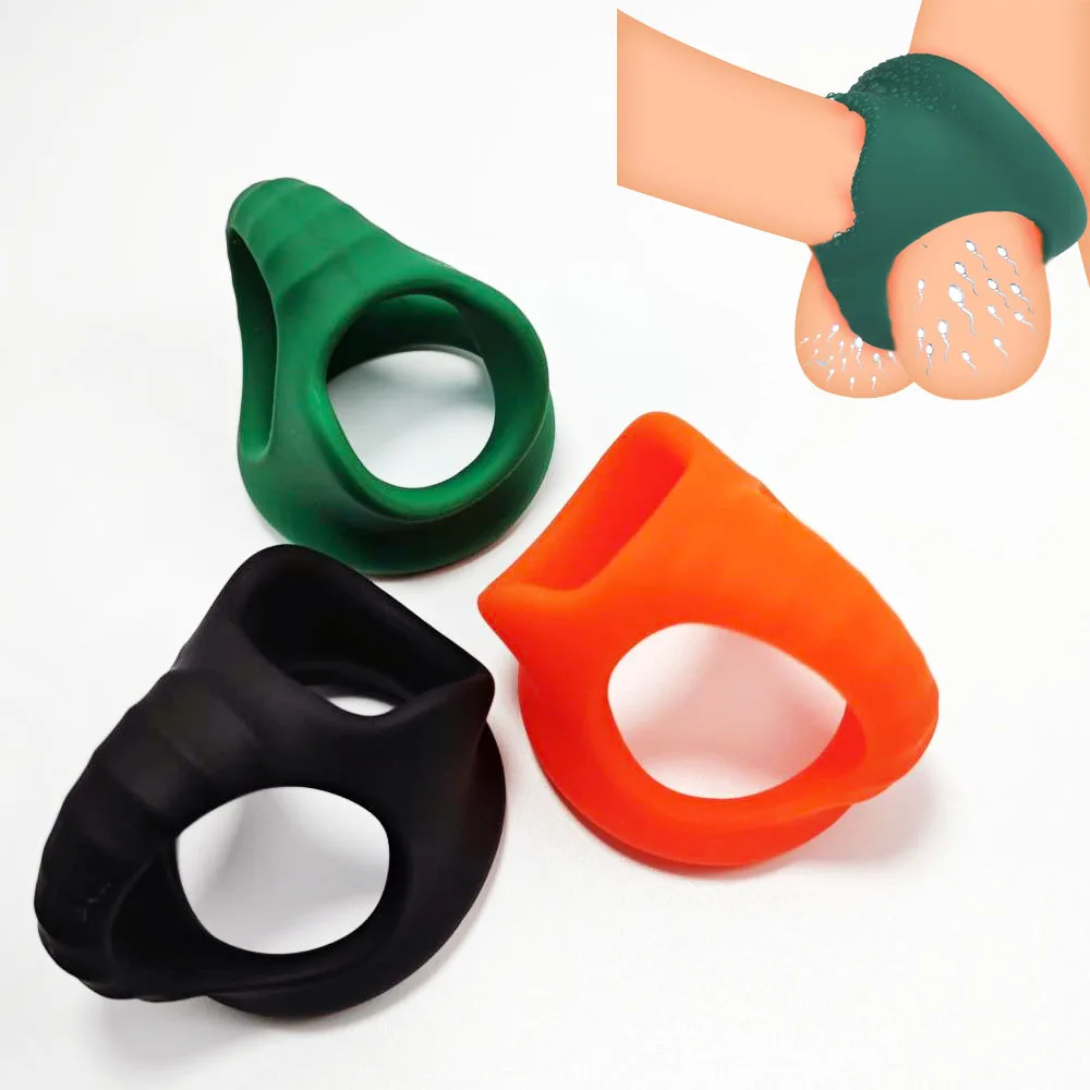 Colorful Silicone Penis Cock Ring Delay Ejaculation Super Small Chastity Cage Adjustable Penis Ring Scrotum Cockring Men Sex Toy