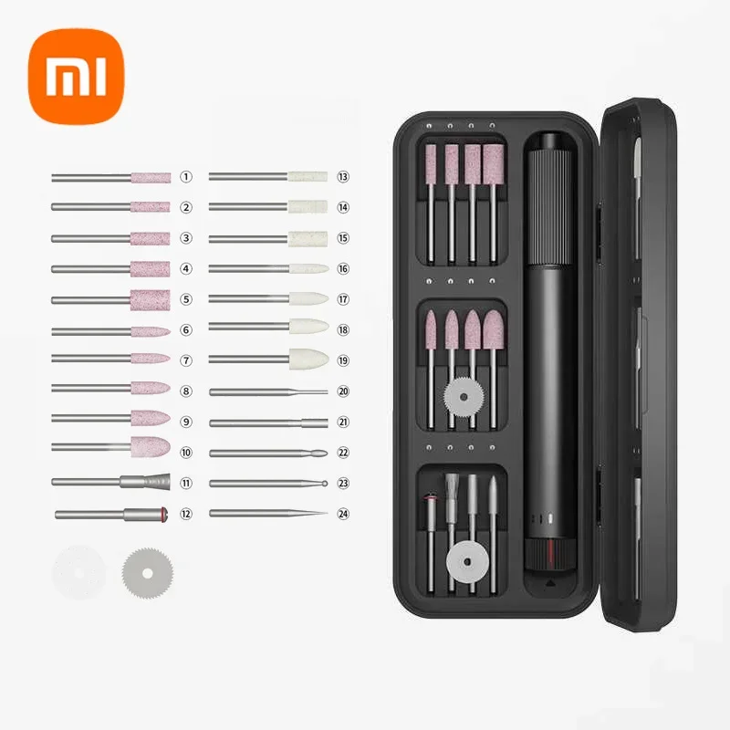 Миниатюрная дрель Xiaomi DUKA ATuMan, электрическая ручка для резьбы, роторный шлифовальный станок с переменной скоростью, гравер, угловой шлифовальный станок, домашний ручной инструмент