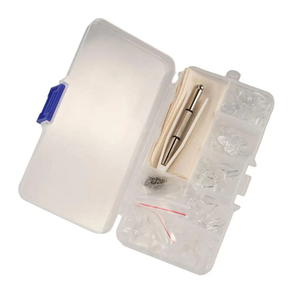 Silicone Eyeglass Repair Kit Replaceable Durable Nose Pads Repair Kit Antiskid Sturdy Precision Screw Sets Make Repair Easy