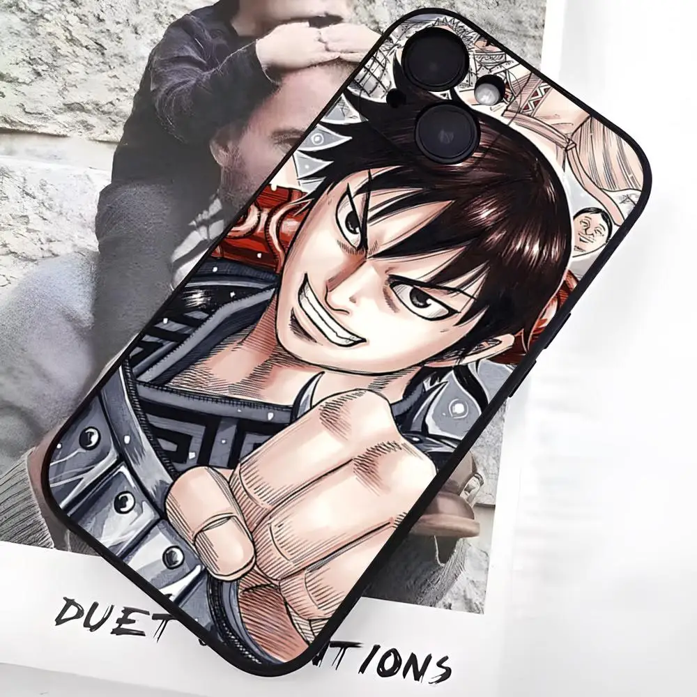 Funda de Silicona Kingdom Manga Kanki Hara para iPhone 17 Pro Max, 16, 15, 14 Pro Max, 13, 11 Air Plus