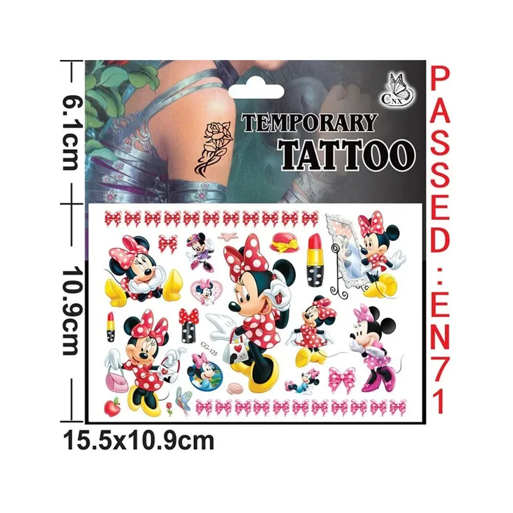 Mickey Mouse Party Favors Cartoon Minnie Mickey Slap Bracelets Headbands Stickers Keychains Gift Bags Kids Birthday Classroom