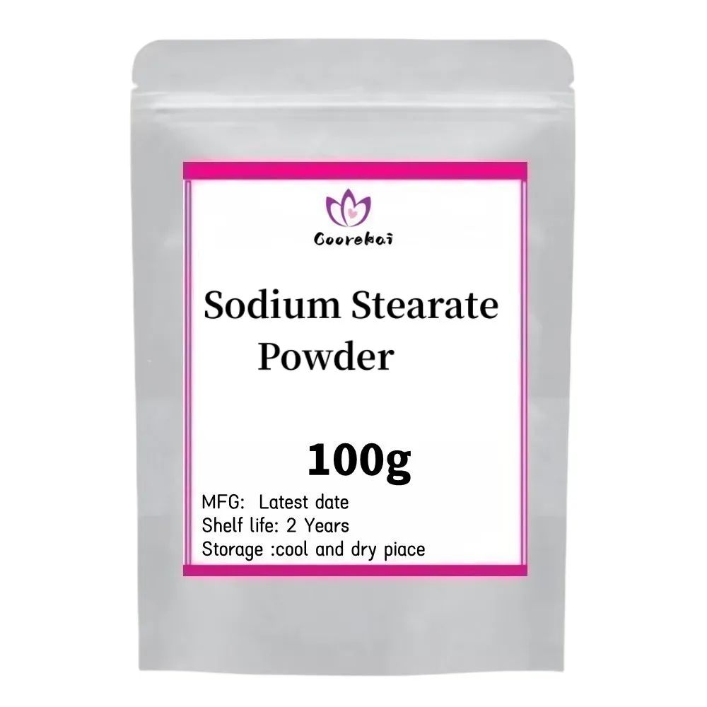 50-1000g High Quality Sodium Stearate Powder For Skin Care Emulsifier,surfactant,softener Cosmetics Material