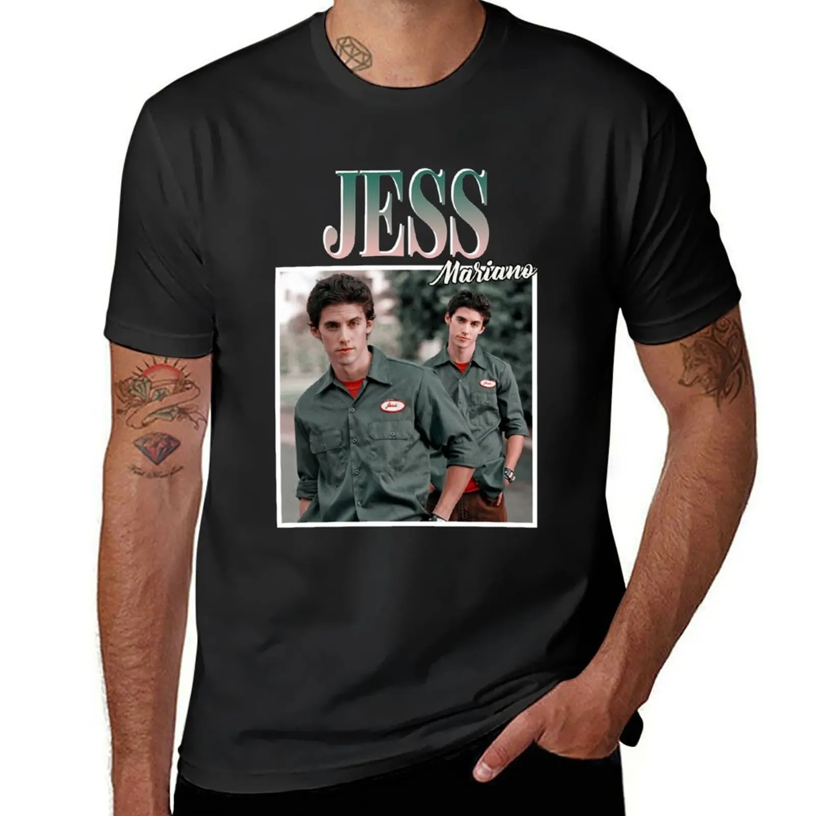 Jess Mariano 90's Vintage T-Shirt quick drying vintage clothes mens workout shirts