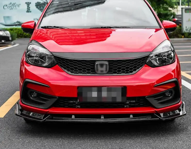 For Honda FIT Body kit spoiler 2021-2022 For Honda JAZZ DFK ABS Rear lip rear spoiler front Bumper Diffuser Bumpers Protector