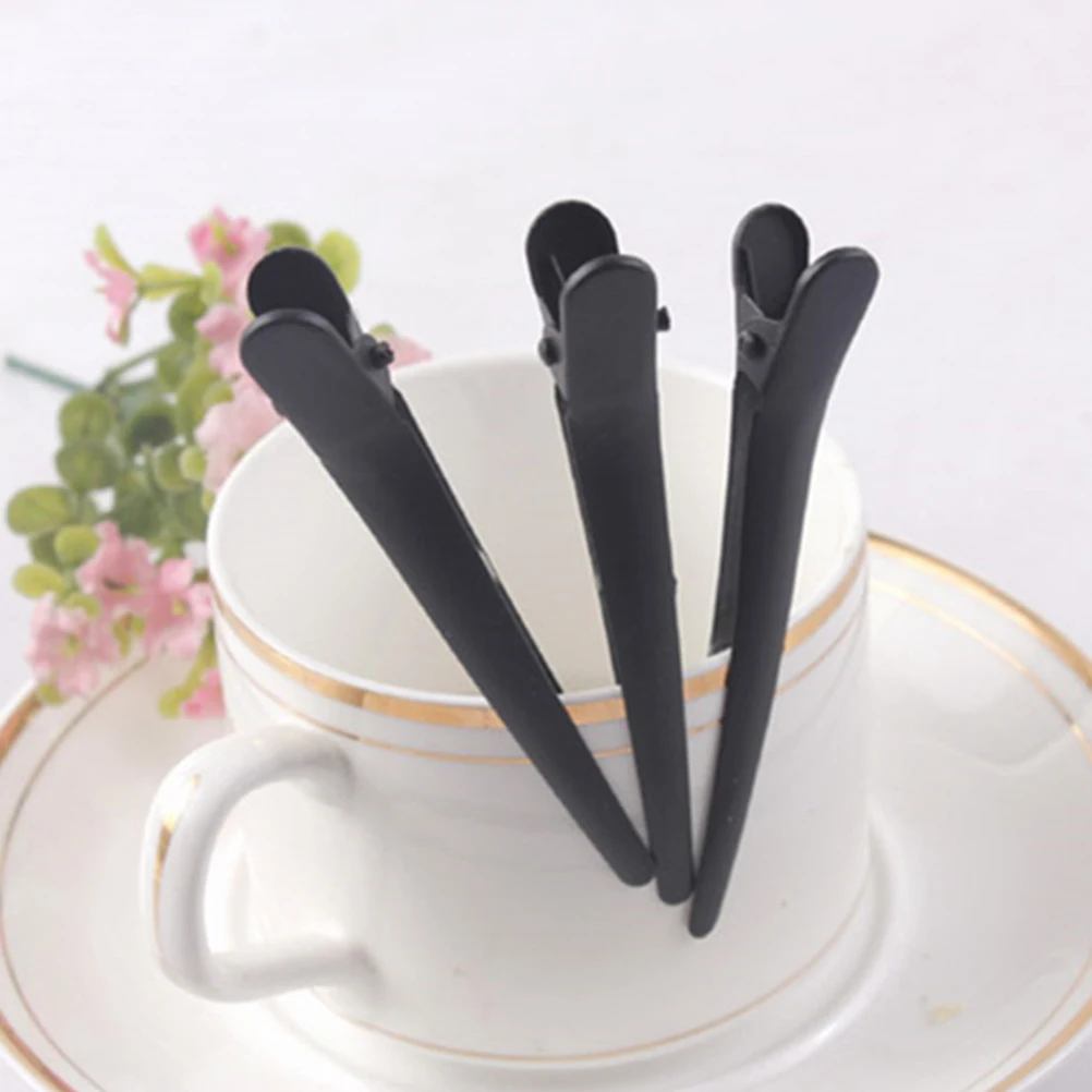 

12pcs Frosted Holder Dedicated Partition Positioning Clip Hair Accessories for Women Girls Ladies (Black)