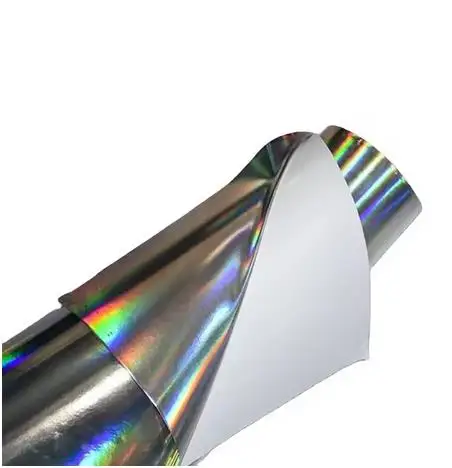 1,27m x 50m Eco solvent Rainbow Holographic Laser Printing Self Adhesive Vinyl Advertising Film