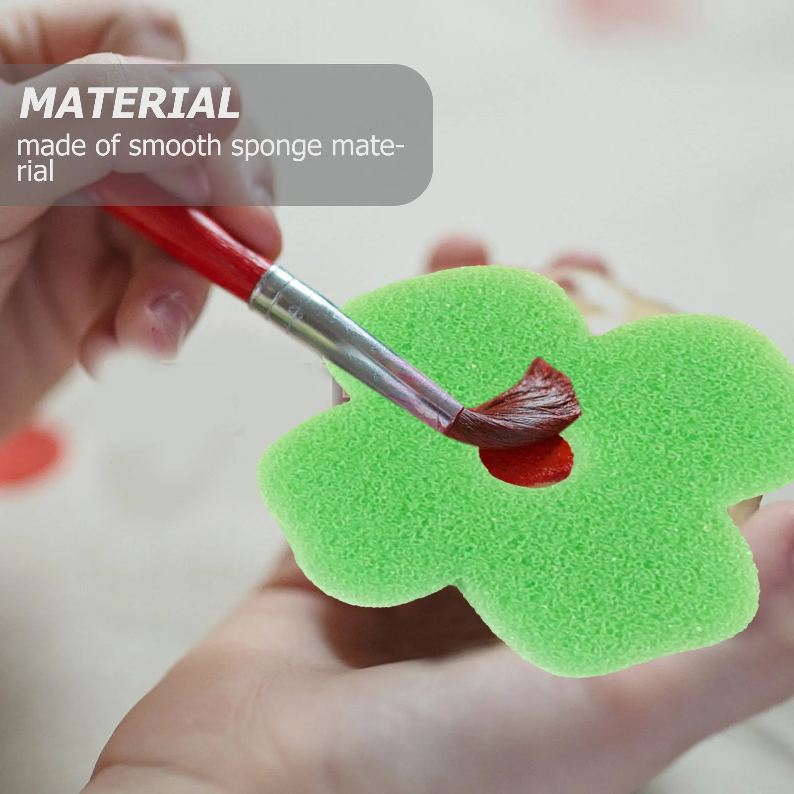 

24 Pcs Painting Set Suitable for Graffiti Craft Sponge Seal DIY Brush Drawing Stamp Tools Kids Toddler
