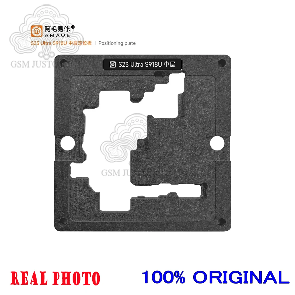 Amaoe Ultra Middle Frame BGA Reballing Stencil for Samsung Galaxy S918U-W/0/D Motherboard, Tin Planting Soldering Fixture