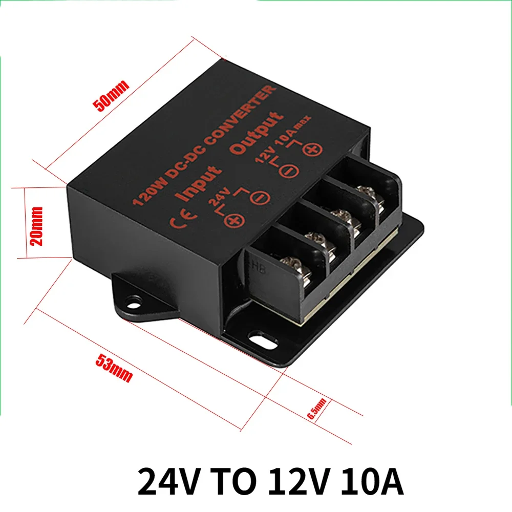 24V to 12V 10A  DC DC Converter Regulator Car Step Down Reducer  dc dc step-down module 12 volt stabilizer voltage regulator