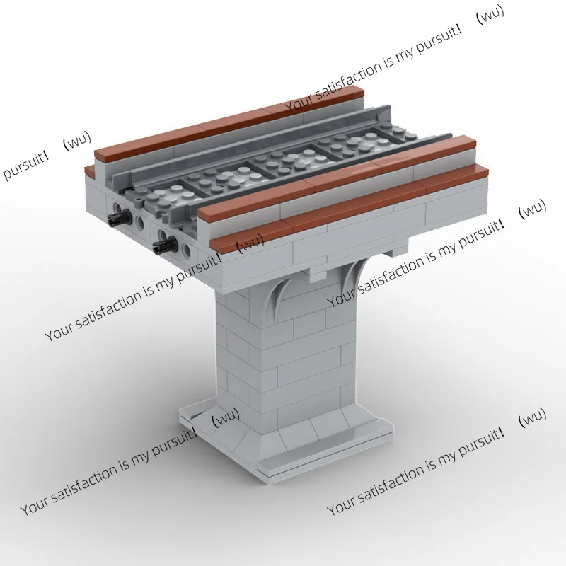 Train Track Bridge Dock Ramp Accessories Track Model Blocks DIY Bricks Toys Gifts for Boys