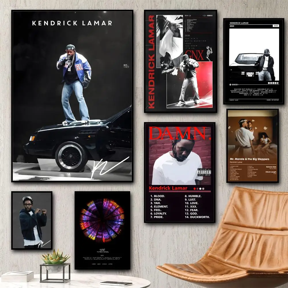 Kendrick Lamar Poster HD art sticky wall waterproof home liv