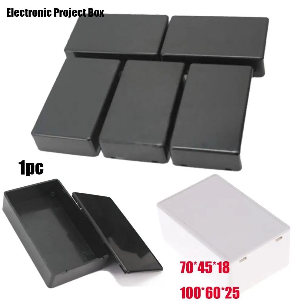 Plastic Waterproof Cover Project Electronic Instrument Case Enclosure Box 70/100mm White Black