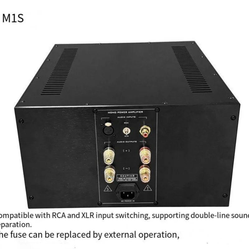 AMPLIFICADOR de GAMA M1S Boya, alta potencia, mono dividido, puissance de scene, llegada: peut se connecter a des