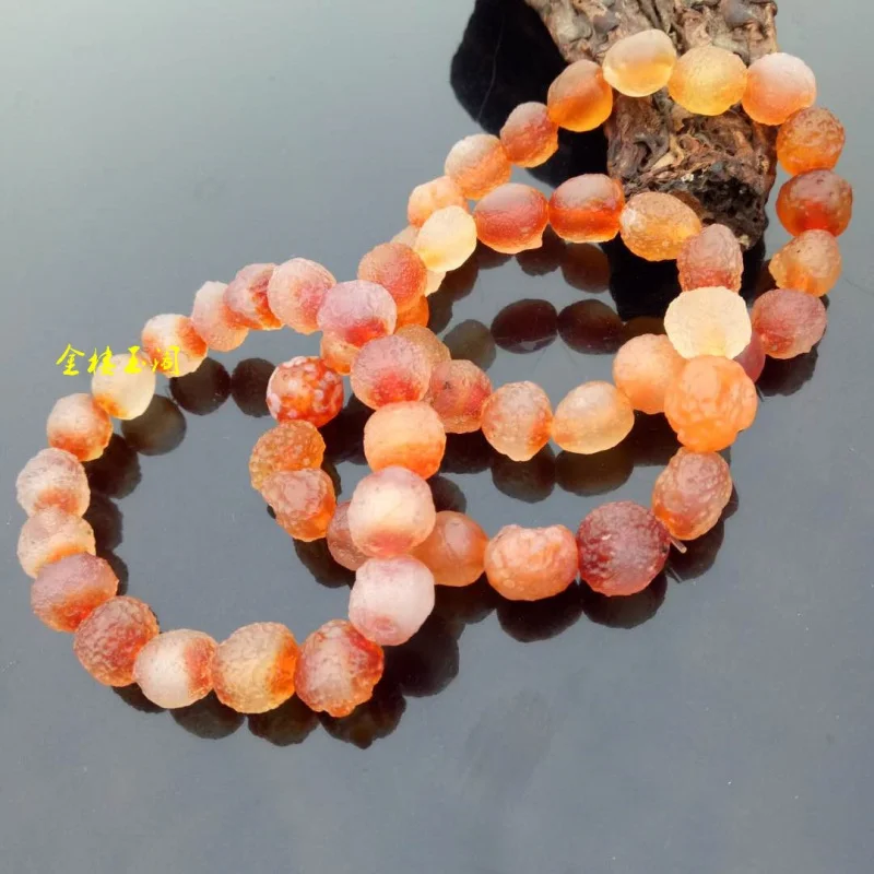 Jewelry Primary Color Alashan Gobi Material Tendon Stone Sugar Heart Raisin Agate Bracelet