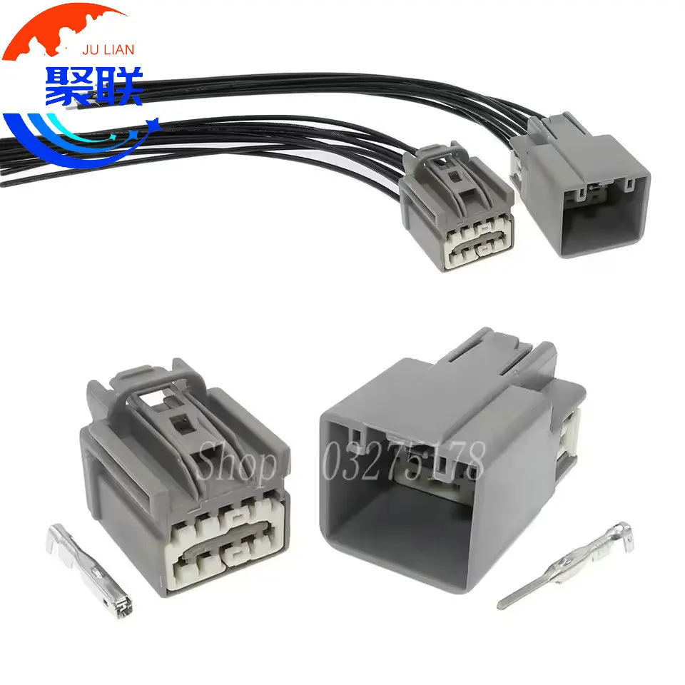 1Set 10Pin 7282-6455-40 7283-6455-40 Automotive Rearview Mirror Cable Socket Connector For Ford Focus 7282-6455 7283-6455