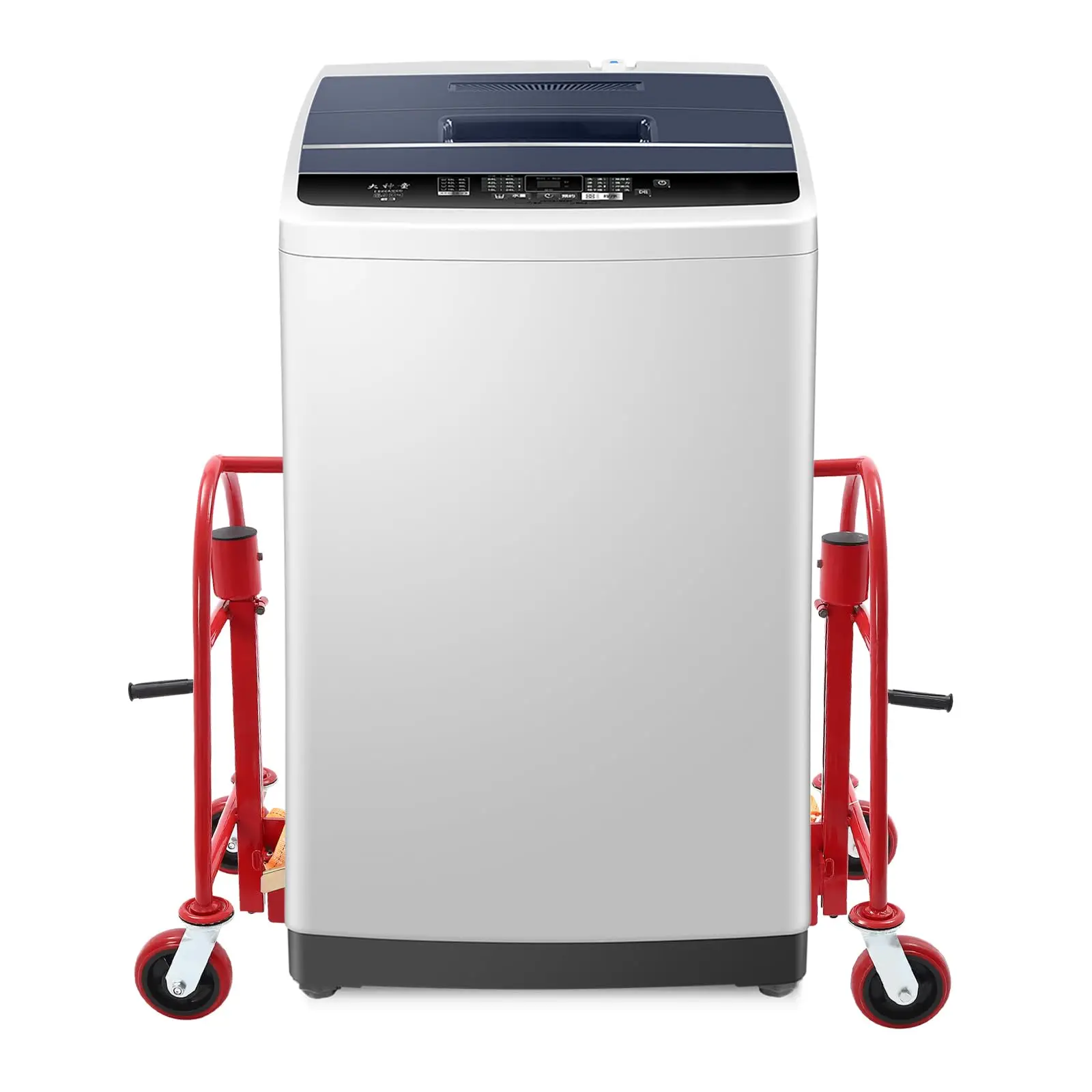 Movedor manual de móveis e caixa com capacidade de carga de 1320 libras (conjunto de 2), altura de elevação de 12", dolly móvel resistente para mover máquinas (re