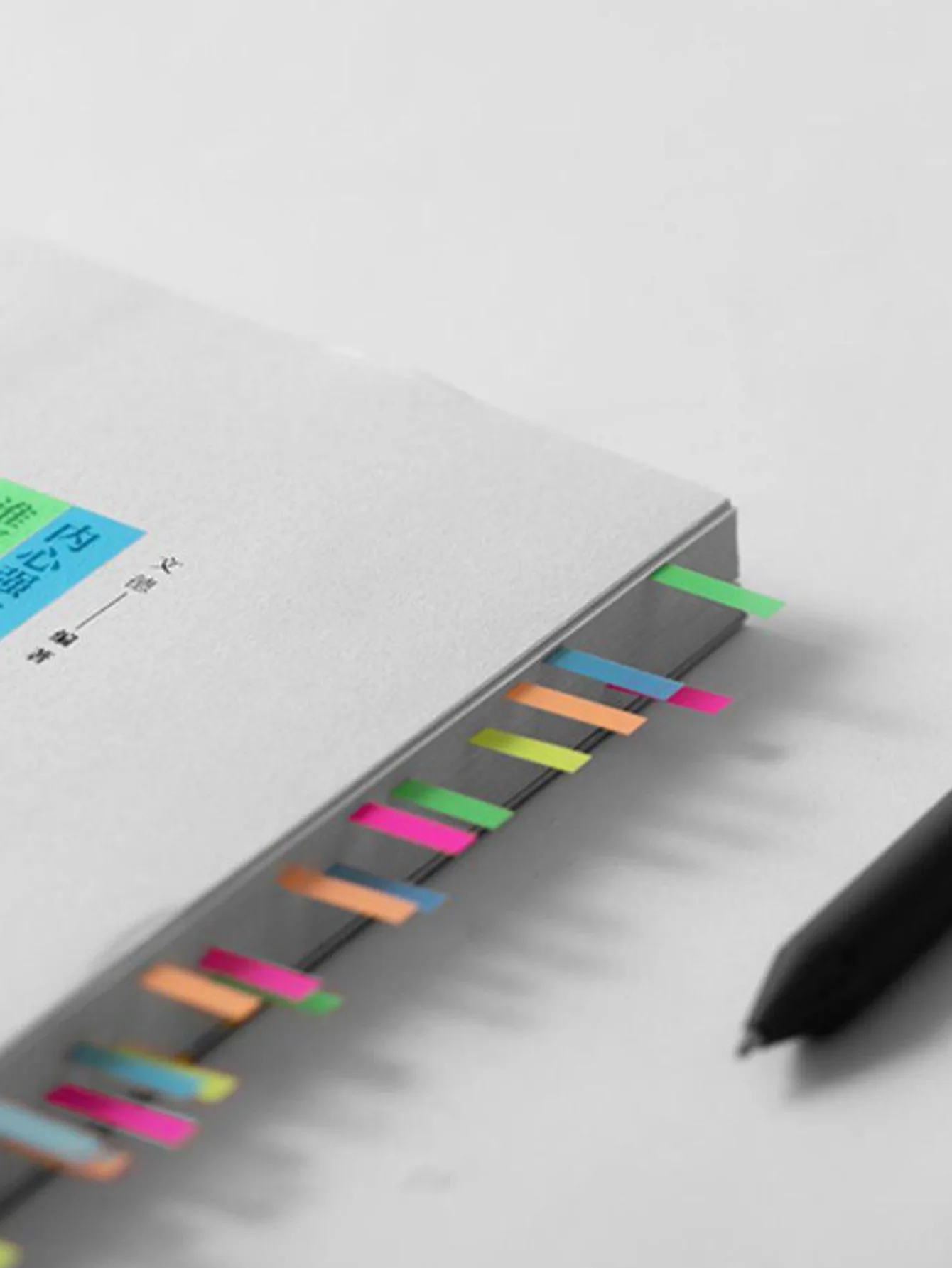 Extremely Thin Strip Able To Write Colorful Transparent Convenience Stickers Student Stationery Reading Notes Label Stickers