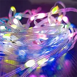 USB LED Streifen Lichter Bluetooth APP Steuerung Smart Weihnachten String Licht RGB Farbwechsel IR 2,4G Fernbedienung für Home Dekoration