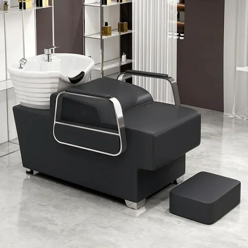 Shampoo Chair Hair Saloon Dedicated Salon Simple Half Lying Flushing Bed
