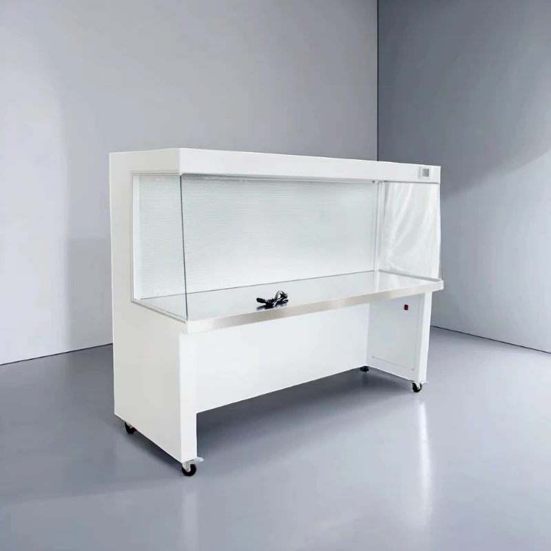 Reinraum-Arbeitsplatz der Klasse 100 mit Laminar-Flow-Schrank und Reinraum-Werkbank