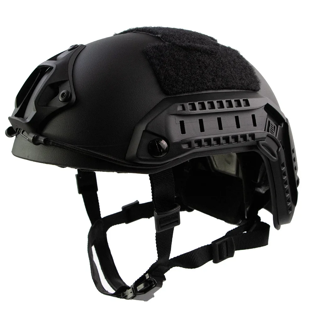 NONE Schneller taktischer Helm, verstellbarer Knopf, verdicktes ABS, Outdoor-Luftpistolen-Schießen, CS-Schutzausrüstung, geeignete Kopfgröße 55–60 cm 7