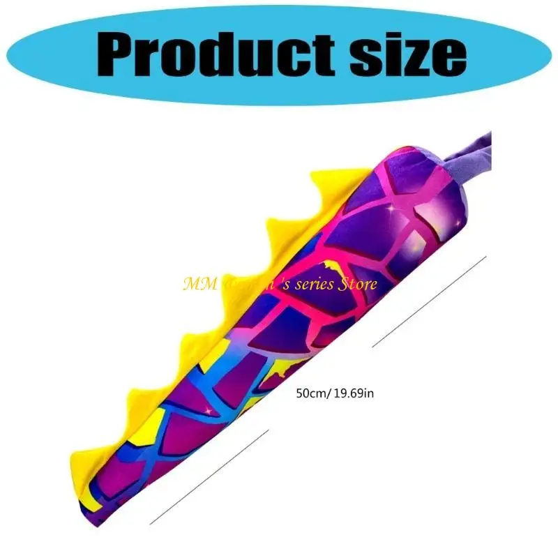 Q39C Dinosaur Tail -kostuum voor kind Halloween Dress Up Tail Kids Dinosaur Tail Costume For Boy Girl Birthday Cosplay Party