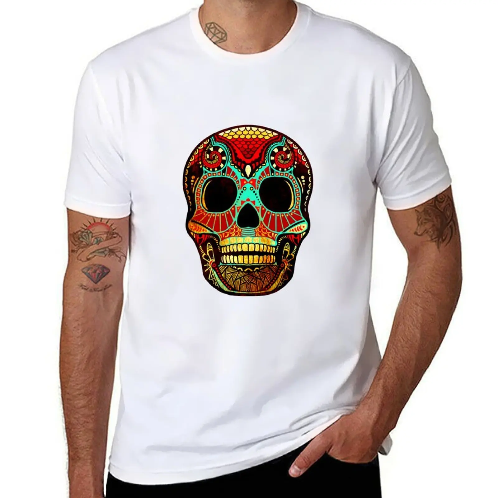 

Grunge Skull No.2 T-Shirt t shirt custom print t shirts cotton 100% T-Shirt