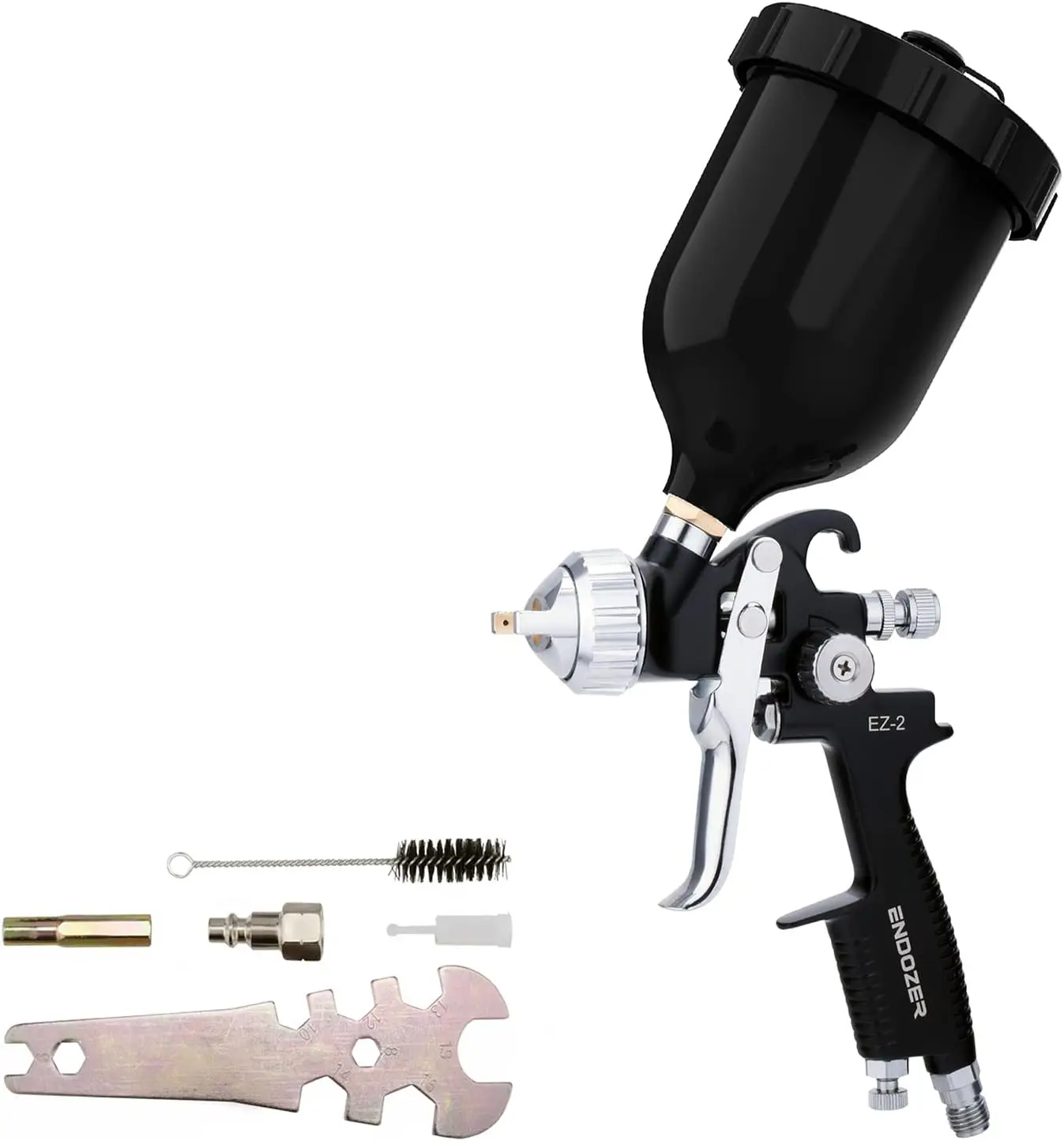 

Professional HVLP Gravity Feed Spray Gun - 600CC Paint with 1.4mm for Furniture, Wall, Car diy