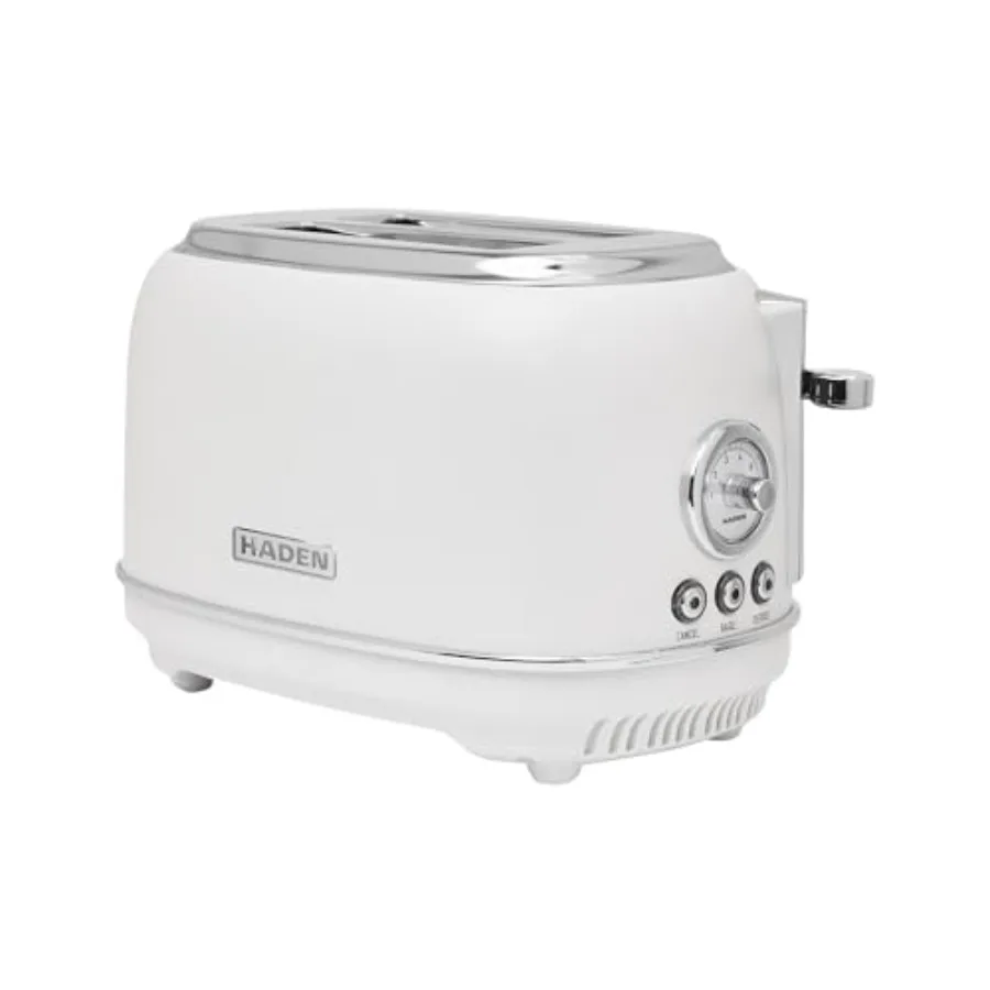 

Chelsea 2-Slice Wide Slot Stainless Steel Toaster with Adjustable Browning Control and Non-Slip Feet Ivory and Chrome