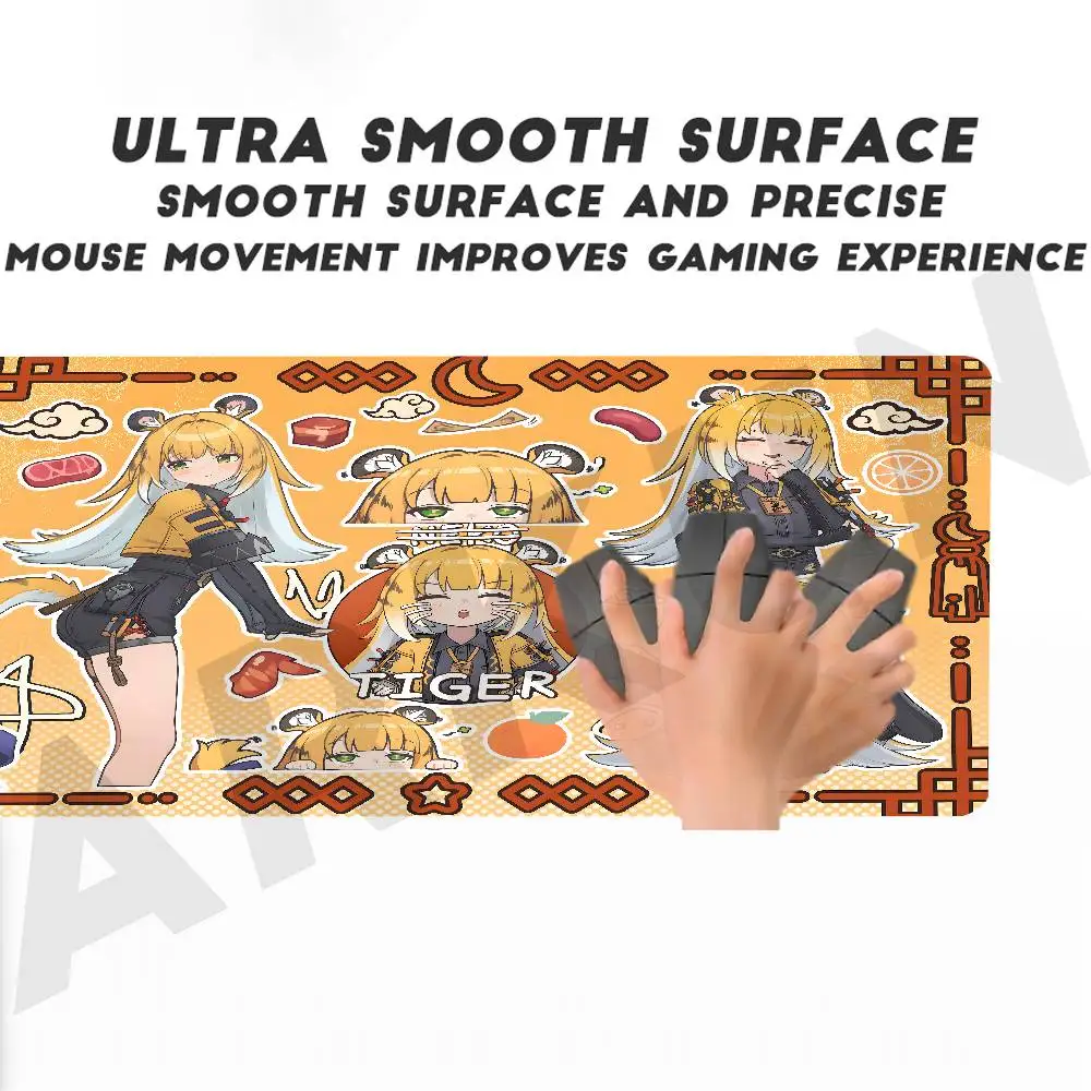 XXL カワイイ ジュフフ ゼンレスゾーンゼロ マウスパッド ゲーマー コンピューターアクセサリー キーボードテーブル 会社 ゲーミング ラップトップデスクアクセサリー PC