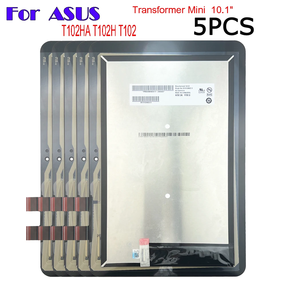 

5PCS AAA+ For ASUS TransFormer Mini 10.1" T102HA T102H T102 HA LCD Display Touch Screen Digitizer Glass Assembly Repair Parts