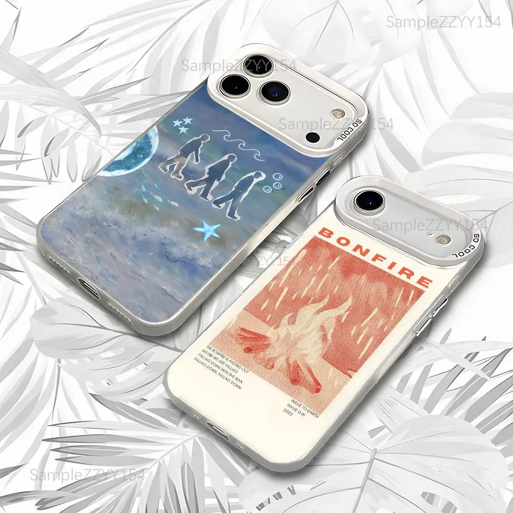 

Wave To Earth Summer Flows Phone Case For iPhone 17,16,15,14,13,12,X,8,Pro,Max,Plus,E,SE4,Air,Mini White IMD Matte