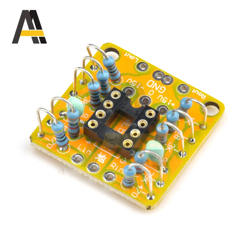 لوحة مضخم صوت ثنائية الإمكانات مزدوجة op-amp ثلاثية تيار مستمر Preamp لوحة فارغة NE5532 OPA2134 OPA2604 AD826