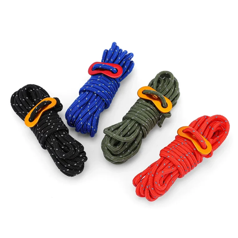 

Outdoor tent windproof rope bold canopy rope fixed pull rope reflective rope