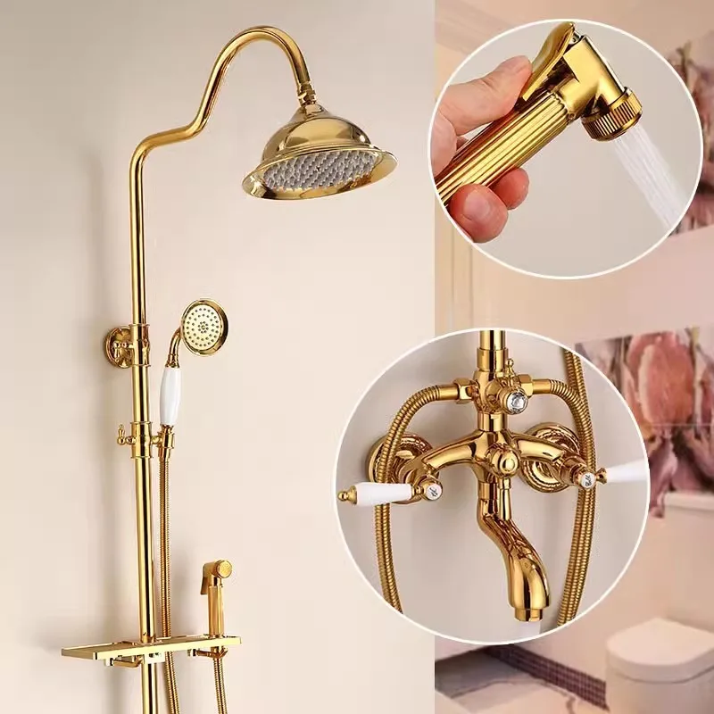 Gold Bathroom Showe… - image