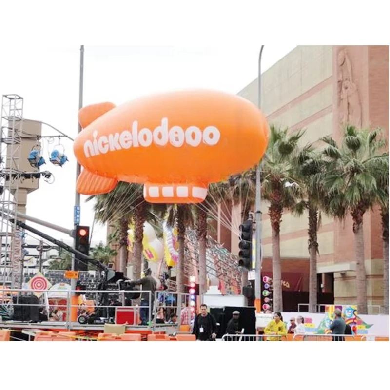 Hot Sale Advertising zeppelin Airship Balloon Inflatable Advertising Fly Airship Helium Blimp  Balloons