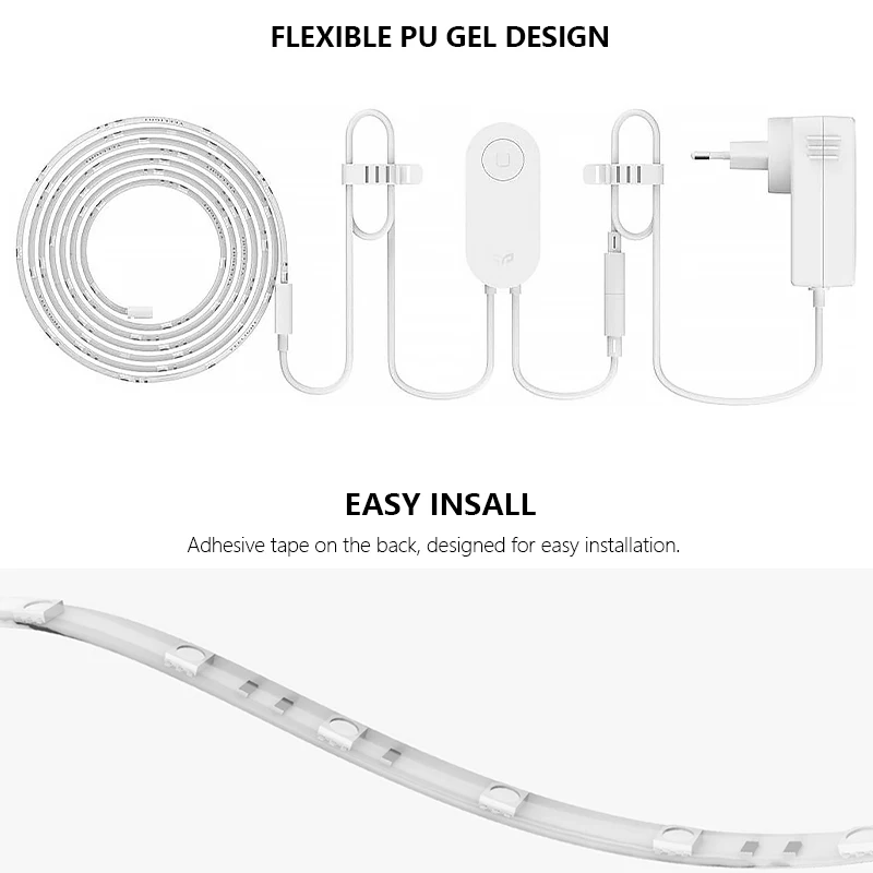 Yeelight lightstrip 1S Smart home RGB LED Strip 110V 220V YLDD05YL 2M To 10M 16 Million Extensionfor Homekit Google Home Alexa